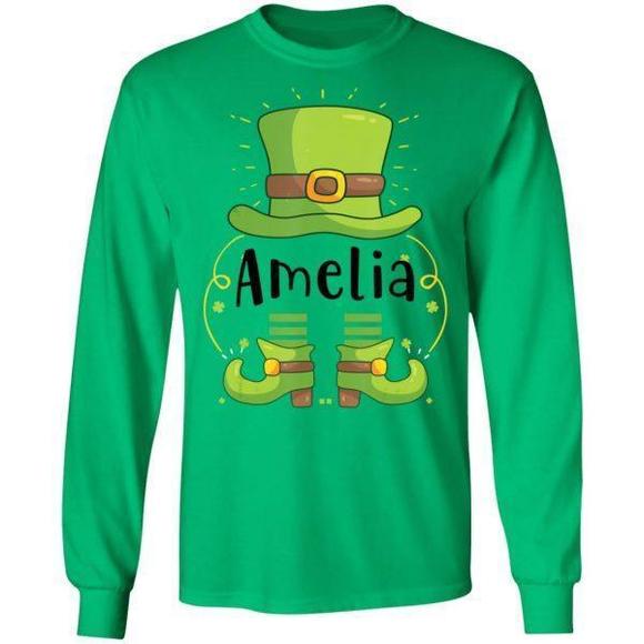 Amelia St Patricks Day Hats Shirt Sweatshirt - Picture 1 of 4